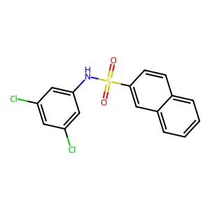 N-(3,5-dichlorophenyl)naphthalene-2-sulfonamide structure