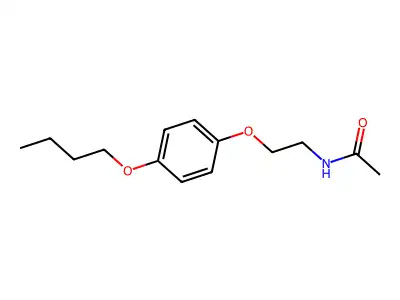 N-[2-(4-butoxyphenoxy)ethyl]acetamide structure