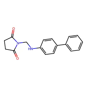 1-[(4-Phenylanilino)methyl]pyrrolidine-2,5-dione structure
