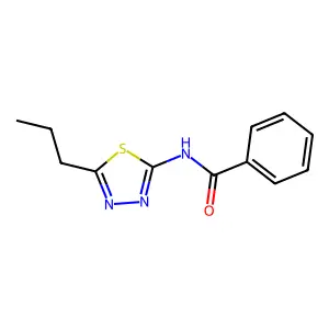N-(5-propyl-1,3,4-thiadiazol-2-yl)benzamide structure