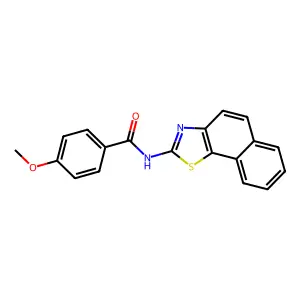 N-benzo[g][1,3]benzothiazol-2-yl-4-methoxybenzamide structure