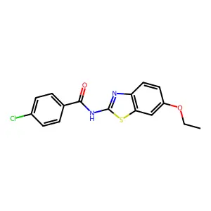 4-chloro-N-(6-ethoxy-1,3-benzothiazol-2-yl)benzamide structure
