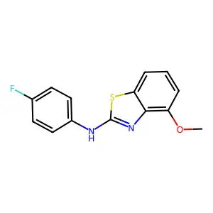 N-(4-fluorophenyl)-4-methoxy-1,3-benzothiazol-2-amine structure