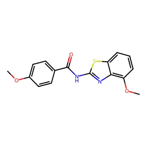 4-methoxy-N-(4-methoxy-1,3-benzothiazol-2-yl)benzamide structure