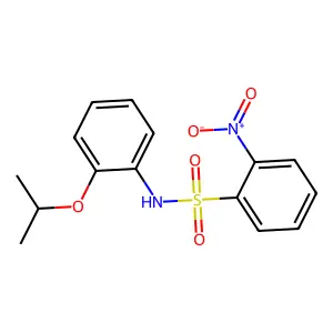 N-(2-isopropoxyphenyl)-2-nitrobenzenesulfonamide structure