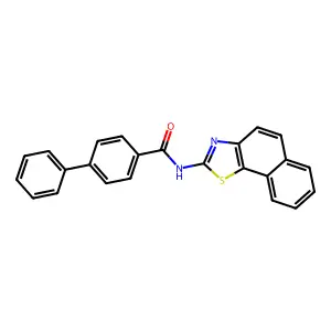 (Z)-N-(naphtho[2,1-d]thiazol-2(3H)-ylidene)-[1,1'-biphenyl]-4-carboxamide structure