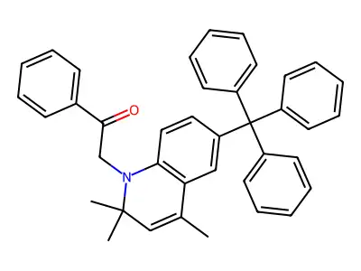 1-Phenyl-2-(2,2,4-trimethyl-6-tritylquinolin-1-yl)ethanone structure