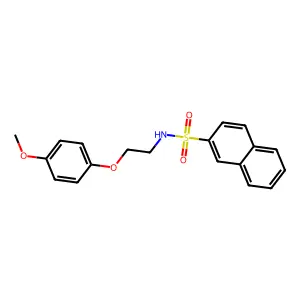 N-[2-(4-methoxyphenoxy)ethyl]naphthalene-2-sulfonamide structure