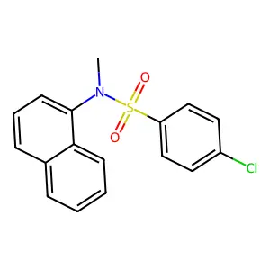[(4-Chlorophenyl)sulfonyl]methylnaphthylamine structure