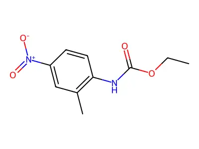 Ethyl 2-methyl-4-nitrophenylcarbamate structure