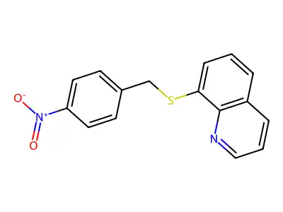 8-[(4-Nitrophenyl)methylsulfanyl]quinoline structure