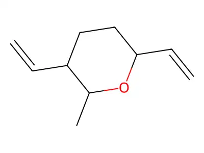 3,6-Diethenyltetrahydro-2-methyl-2H-pyran structure