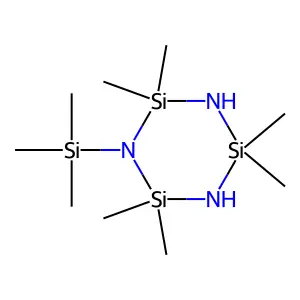 2,2,4,4,6,6-Hexamethyl-1-(trimethylsilyl)-1,3,5,2,4,6-triazatrisilinane structure