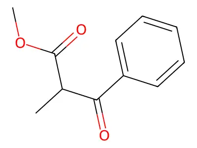 Methyl 2-methyl-3-oxo-3-phenylpropanoate structure