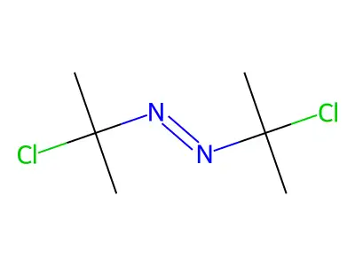 Diazene, bis[1-chloro-1-methylethyl]- structure