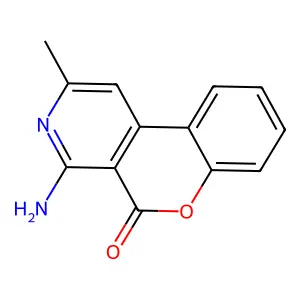 5H-[1]Benzopyrano[3,4-c]pyridin-5-one, 4-amino-2-methyl- structure