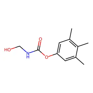 Carbamic acid, (hydroxymethyl)-, 3,4,5-trimethylphenyl ester structure