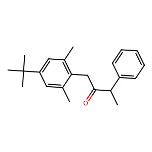 1-(4-Tert-butyl-2,6-dimethylphenyl)-3-phenylbutan-2-one structure