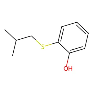 Phenol, o-(isobutylthio)- structure