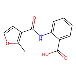 2-[(2-Methyl-3-furoyl)amino]benzoic acid structure