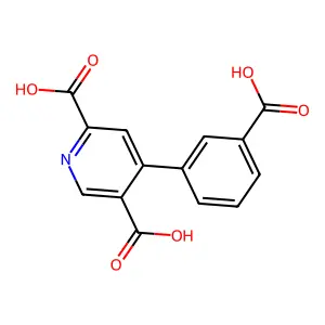 4-(3-carboxyphenyl)pyridine-2,5-dicarboxylic Acid structure