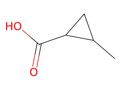 2-甲基环丙烷甲酸 structure