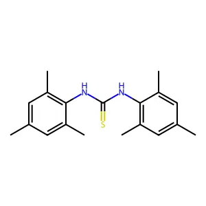 Thiourea, N,N'-bis(2,4,6-trimethylphenyl)- structure