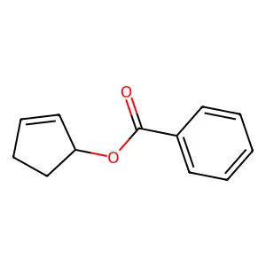 2-Cyclopenten-1-yl benzoate structure
