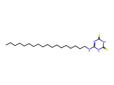 6-(octadecylamino)-1H-1,3,5-triazine-2,4-dithione structure