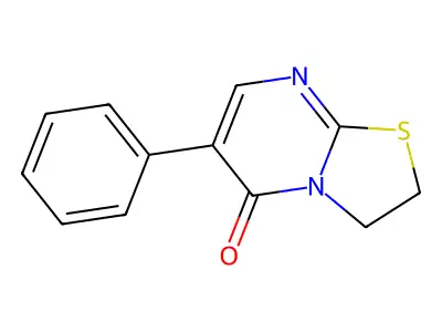 6-phenyl-2,3-dihydro-5H-[1,3]thiazolo[3,2-a]pyrimidin-5-one structure
