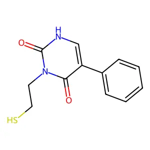 Uracil, 3-(2-mercaptoethyl)-5-phenyl- structure