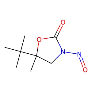 5-Tert-butyl-5-methyl-3-nitroso-1,3-oxazolidin-2-one structure