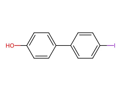 4-Hydroxy-4'-iodobiphenyl structure