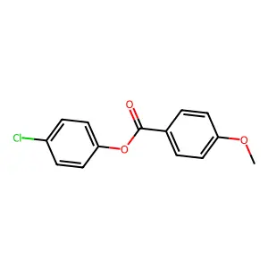 p-Anisic acid, 4-chlorophenyl ester structure