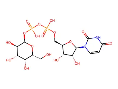 尿苷二磷酸半乳糖 structure