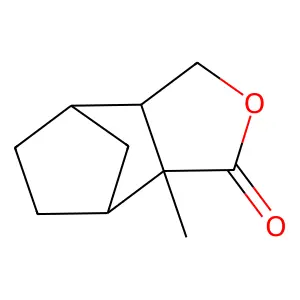 (1S,2S,6R,7R)-2-methyl-4-oxatricyclo[5.2.1.02,6]decan-3-one structure