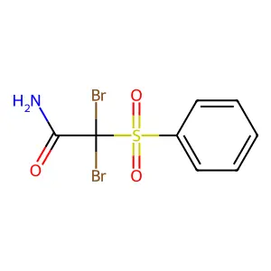 2,2-二溴-2-(苯磺酰基)乙酰胺 structure