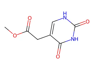 Methyl 2-(2,4-dioxo-1,2,3,4-tetrahydropyrimidin-5-yl)acetate structure