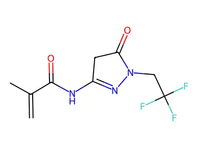 3-(Methacrylamido)-1-(2,2,2-trifluoroethyl)-2-pyrazolin-5-one structure