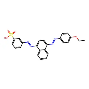 3-[[4-[(4-Ethoxyphenyl)diazenyl]naphthalen-1-yl]diazenyl]benzenesulfonic acid structure