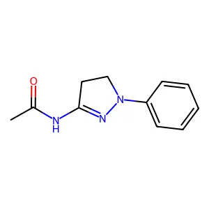 Acetamide, N-(4,5-dihydro-1-phenyl-1H-pyrazol-3-yl)- structure