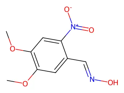 6-Nitroveratraldoxime structure