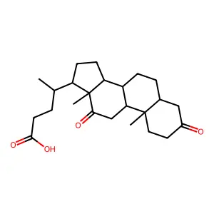 (5β)-3,12-二氧代胆烷-24-酸 structure