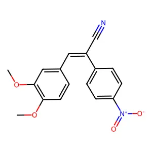 3-(3,4-Dimethoxyphenyl)-2-(4-nitrophenyl)acrylonitrile structure