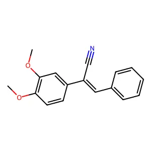 2-(3,4-Dimethoxyphenyl)-3-phenyl-prop-2-enenitrile structure