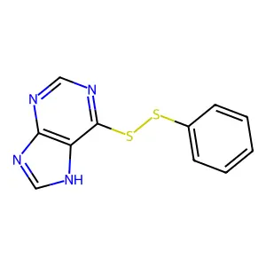 6-(Phenyldithio)purine structure