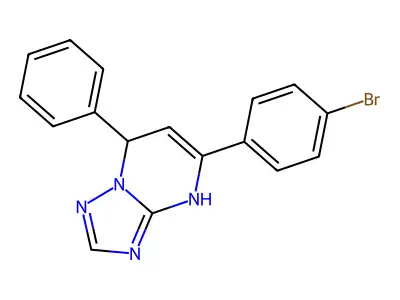 5-(4-Bromophenyl)-7-phenyl-4,7-dihydro[1,2,4]triazolo[1,5-a]pyrimidine structure