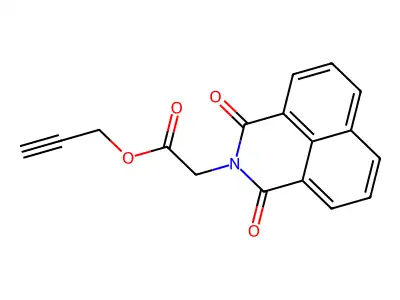 (1,3-Dioxo-1H,3H-benzo[de]isoquinolin-2-yl)-acetic acid prop-2-ynyl ester structure
