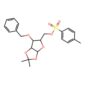 Xylofuranose, benzyl isopropylidene, toluenesulf structure