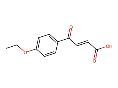 3-(p-Ethoxybenzoyl) acrylic acid structure